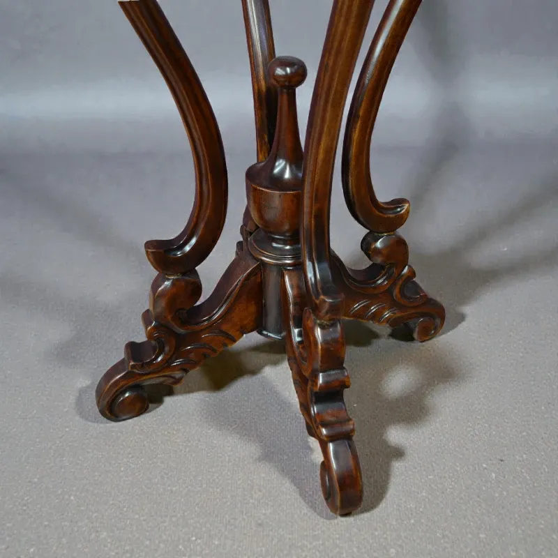 Столик кавовий, стиль Георга ІІІ 75х56 см червоне дерево (RG-8058)